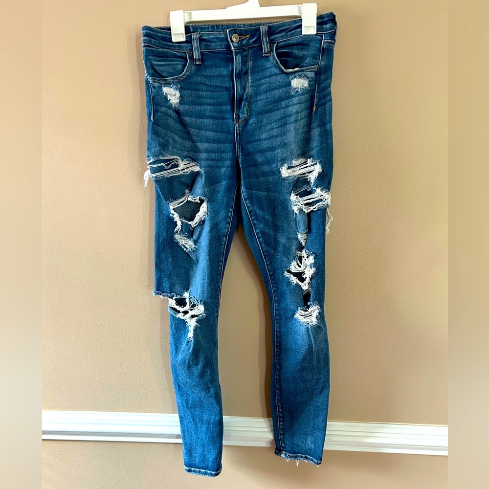 American Eagle Next level stretch super hi-rise jegging Size 10 reg
